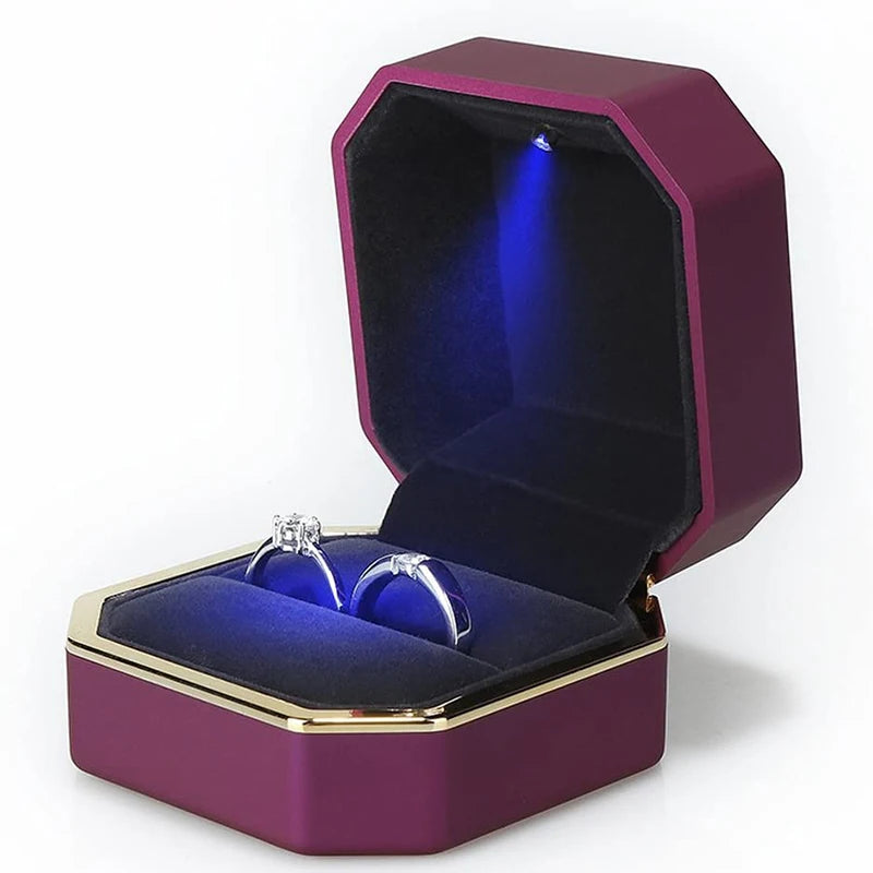 Luxury Ring Box With LED Light